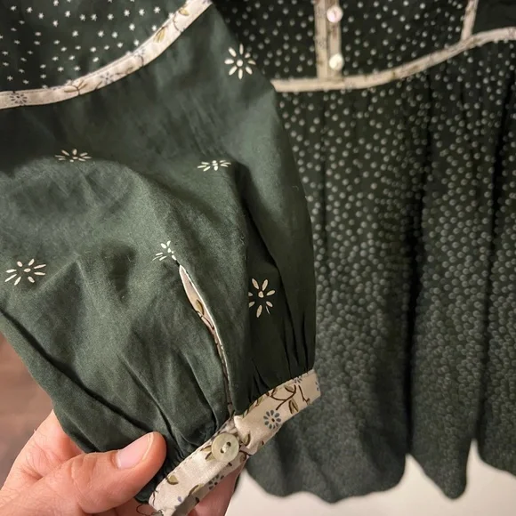 Madewell Green Patchwork Mini Dress | Size 4 - Picture 7 of 12